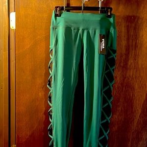 Track/yoga pants; Green